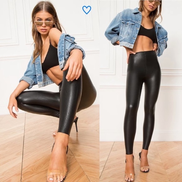 COPY - COMMANDO Perfect Control Faux Leather Leggings size L - Picture 1 of 11